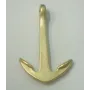 Ancla 34*23mm Oro Mate / Cuentas Metálicas de Latón / Zamak