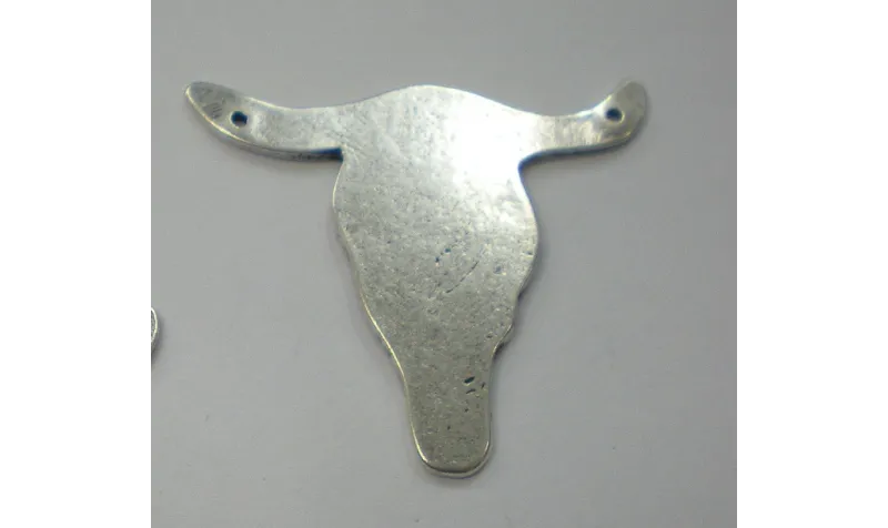 cabeza Toro 45*40 P.Vieja / Cuentas Metálicas de Latón / Zamak