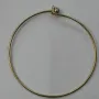 Pulsera Cierre Bola Dorada / Bases de Pulseras de Latón / Zamak