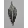 Hoja Natural Metalizada Plata 50*25mm Aprox / Cuentas Metálicas de Latón / Zamak