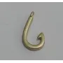 Anzuelo 15*6mm Oro Mate / Cuentas Metálicas de Latón / Zamak