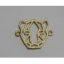 Cabeza Tigre 11mm Oro Mate / Cuentas Metálicas de Latón / Zamak