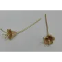 Pieza Flor estambres 15*10mm Oro Mate / Cuentas Metálicas de Latón / Zamak