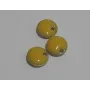 Disco esmaltado 8mm Amarillo / Cuentas Metálicas de Latón / Zamak