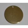 Disco acero Inoxidable 25mm Oro / Cuentas Metálicas de Acero Inoxidable