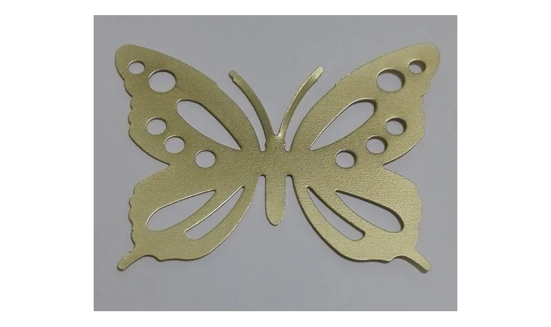 Mariposa 60*40mm Oro Mate / Cuentas Metálicas de Latón / Zamak