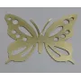 Mariposa 60*40mm Oro Mate / Cuentas Metálicas de Latón / Zamak