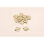 Pieza Concha 2 anillas 14*10mm oro mate / Cuentas Metálicas de Latón / Zamak