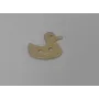 Cuenta Pato 2 agjueros 14*13mm oro mate / Cuentas Metálicas de Latón / Zamak