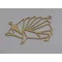 silueta puercoespín 39*23mm oro mate / Cuentas Metálicas de Latón / Zamak