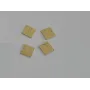 Cuadrado brillantina 8*8 oro / Cuentas Metálicas de Latón / Zamak