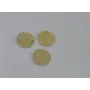 Cuenta Disco brillantina 12*12mm oro / Cuentas Metálicas de Latón / Zamak