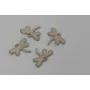Libélula esmaltada 11*10mm Rosa / Cuentas Metálicas de Latón / Zamak
