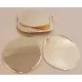 Lámina aluminio 43mm baño Dorado metalizado / Cuentas Metálicas de Latón / Zamak