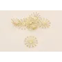Casquilla Sol Canujones Oro Mate 31mm diámetro / Cuentas Metálicas de Latón / Zamak