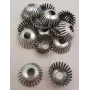 Casquilla pestañas 12*4mm Plata Vieja / Cuentas Metálicas de Latón / Zamak