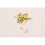 Disco de 3mm con arandela perpendicular Oro Mate / Cuentas Metálicas de Latón / Zamak