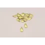 Cogante Concha mejillón 11*8mm Oro Mate / Cuentas Metálicas de Latón / Zamak