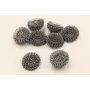 Bola Rizada 20mm Gris / Cuentas Metálicas de Latón / Zamak