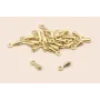 Colgante con Pivote de 7*2mm Dorado Mate / Cuentas Metálicas de Latón / Zamak
