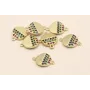 Disco de 8mm Dorado Mate con Microbrillos / Cuentas Metálicas de Latón / Zamak