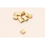 Entrepieza ovalada 4*4*2mm Dorado Mate / Cuentas Metálicas de Latón / Zamak