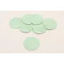 Disco ondulado 37mm Esmaltado verde turquesa / Cuentas Metálicas de Latón / Zamak