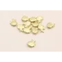 Colgante Pez Dorado Mate 9*10mm / Cuentas Metálicas de Latón / Zamak