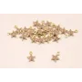 Cuenta Estrella 6mm esmalte Visón / Cuentas Metálicas de Latón / Zamak