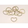Corazón mricrobrillos 20*16mm / Cuentas Metálicas de Latón / Zamak