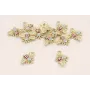 Entrepieza Abeja Dorado mate Microbrillos 13*10mm / Cuentas Metálicas de Latón / Zamak