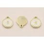 SColgante tainless Steel 10mm estrella Blanca / Cuentas Metálicas de Acero Inoxidable