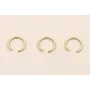 Aro de 11mm Dorado Mate / Cuentas Metálicas de Latón / Zamak