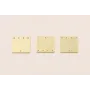 Cuenta Cuadrado de 15mm Dorado / Cuentas Metálicas de Latón / Zamak