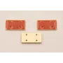 Cuenta Rectandulo Oro Mate 15*7mm  Rosa Coral / Cuentas Metálicas de Latón / Zamak