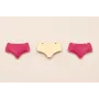 Pieza  Braga bañador O.Mate  16*11mm Rosa / Cuentas Metálicas de Latón / Zamak