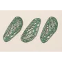 Cuenta Ala Libélula 40*12 esmalte verde / Cuentas Metálicas de Latón / Zamak