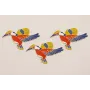 Pieza Aguila Plana 70*45mm Oro Mate y Esmalte / Cuentas Metálicas de Latón / Zamak