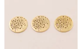 Disco S.Steel 316L 16*1mm perforado Formas / Cuentas Metálicas de Acero Inoxidable