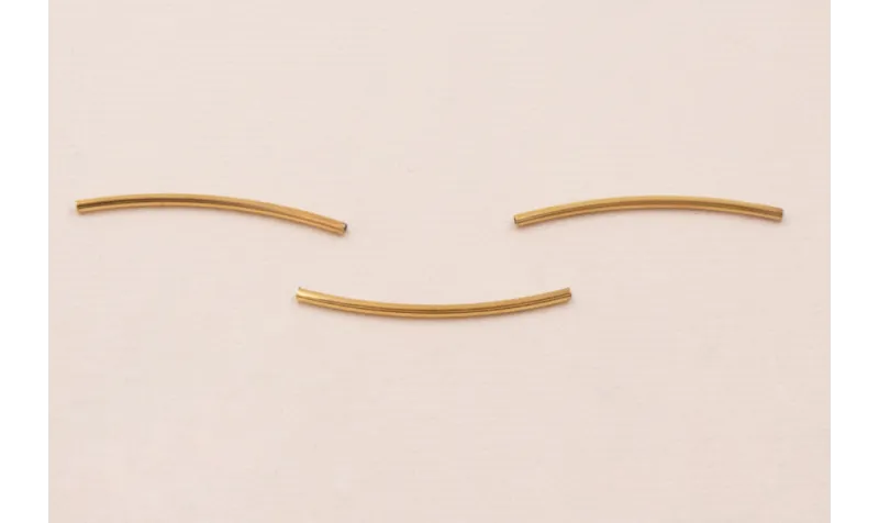Tubo curvado Stailess Steel 316L 26*1mm ext Dorado / Cuentas Metálicas de Acero Inoxidable
