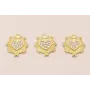 Colgante Sagrado Corazón Brillos 2 anillas 22*17 / Cuentas Metálicas de Latón / Zamak