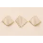 Colgante Rombo eslamtado ribetes 26*26mm Beige / Cuentas Metálicas de Latón / Zamak