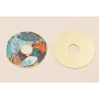 Disco 60mm  Oro Mate Mar y Corales / Cuentas Metálicas de Latón / Zamak