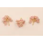 Ramillete 16 pétalos de Abalorio  20*20mm Rosa / Cuentas Metálicas de Latón / Zamak
