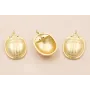 Colgante escarabajo 15*13mm Oro Mate / Cuentas Metálicas de Latón / Zamak