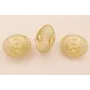 Bola Rejilla semicircular35*40mm Oto Mate / Cuentas Metálicas de Latón / Zamak
