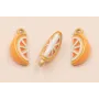 Colgante Gajo Naranja 13*7mm / Cuentas Metálicas de Latón / Zamak