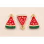 Colgante Porción de Sandia 13*10mm / Cuentas Metálicas de Latón / Zamak