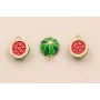 Colgante Media Sandía 10*10mm / Cuentas Metálicas de Latón / Zamak