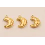 Colgante Coissant Stainless Steel 11/8mm Oro / Cuentas Metálicas de Acero Inoxidable